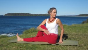 seated rotation pose